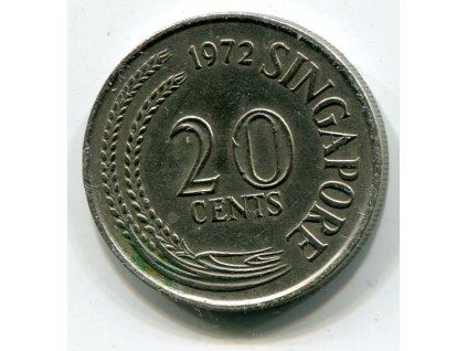 SINGAPUR. 20 cents 1972.