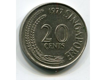 SINGAPUR. 20 cents 1977.
