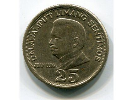 FILIPÍNY. 25 sentimos 1972.