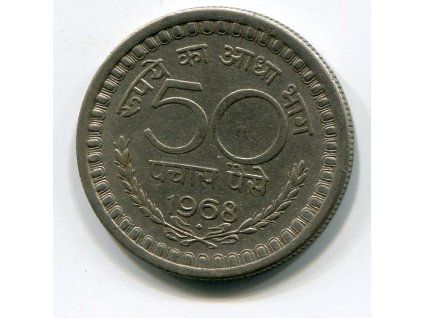 INDIE. 50 paise 1968, diamant.