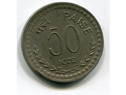 INDIE. 50 paise 1972. b.zn.