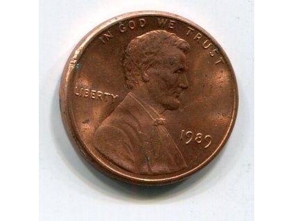USA. 1 cent 1989. KM-201