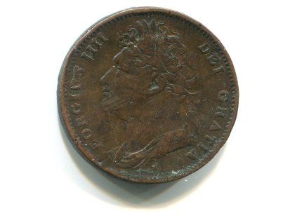 VELKÁ BRITÁNIE. 1 farthing 1825.