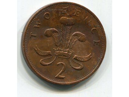 VELKÁ BRITÁNIE. 2 pence 1987.