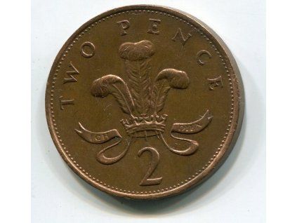 VELKÁ BRITÁNIE. 2 pence 1987.