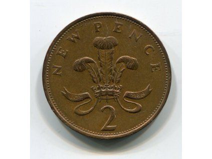 VELKÁ BRITÁNIE. 2 pence 1976.