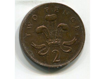 VELKÁ BRITÁNIE. 2 pence 1988.