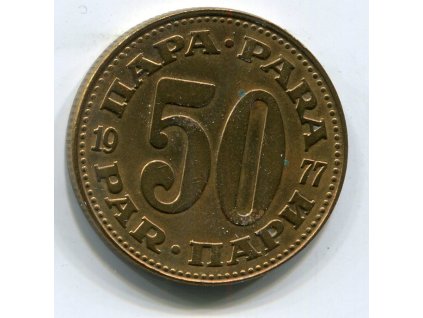 JUGOSLÁVIE. 50 para 1977.