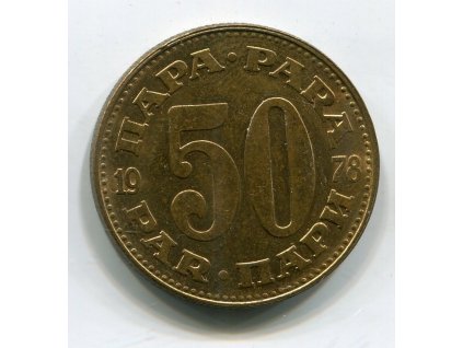 JUGOSLÁVIE. 50 para 1978.