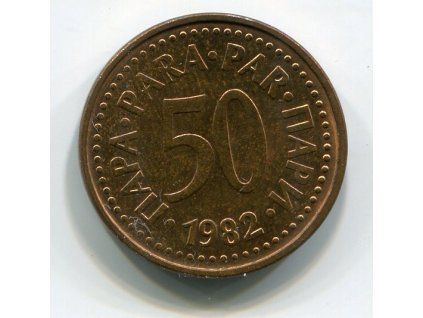 JUGOSLÁVIE. 50 para 1982.