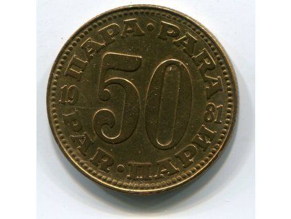 JUGOSLÁVIE. 50 para 1981.