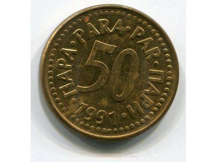 JUGOSLÁVIE. 50 para 1991.