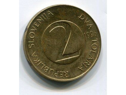 SLOVINSKO. 2 tolarja 1996. KM-5