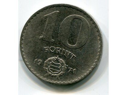 MAĎARSKO. 10 forint 1971.