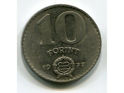 MAĎARSKO. 10 forint 1977.