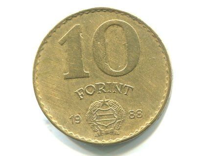 MAĎARSKO. 10 forint 1988.