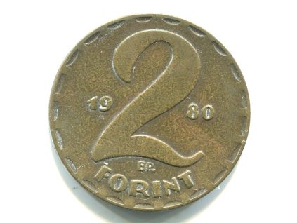 MAĎARSKO. 2 forint 1980.