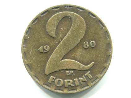 MAĎARSKO. 2 forint 1980.