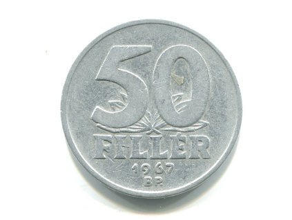MAĎARSKO. 50 fillér 1967.