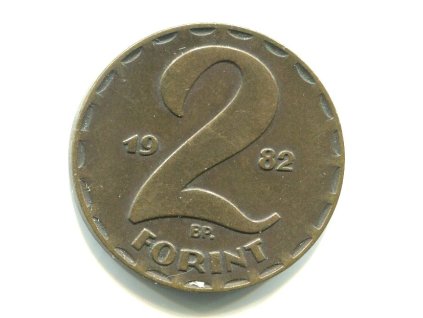 MAĎARSKO. 2 forint 1982.