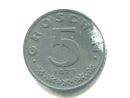 RAKOUSKO. 5 Groschen 1975.