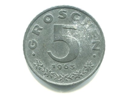 RAKOUSKO. 5 Groschen 1963.