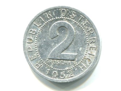 RAKOUSKO. 2 Groschen 1952.