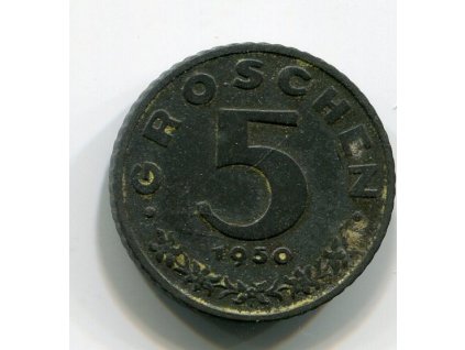 RAKOUSKO. 5 Groschen 1950.