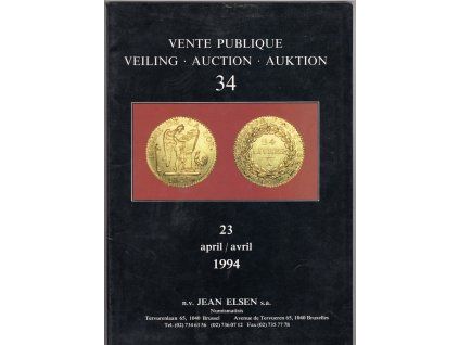 Aukční katalog firmy Jean ELSEN, Bruxelles. 34 / 23. 4.1994.