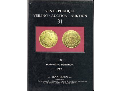 Aukční katalog firmy Jean ELSEN, Bruxelles. 31 / 18. 9.1993.