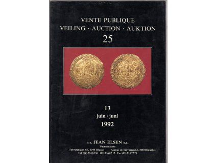 Aukční katalog firmy Jean ELSEN, Bruxelles. 25 / 13. 6.1992.