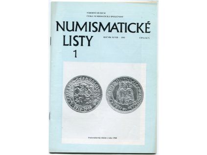 Numismatické listy. 1993. Neváz.