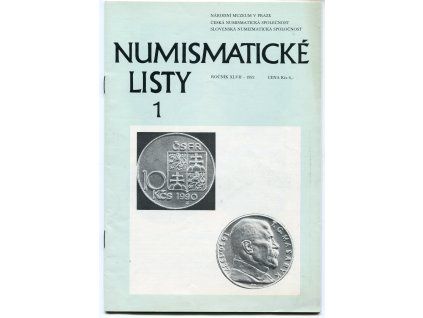 Numismatické listy. 1992. Neváz.