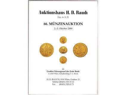 Aukční katalog firmy RAUCH, Wien, č. 66 / 2.-3.10.2000.