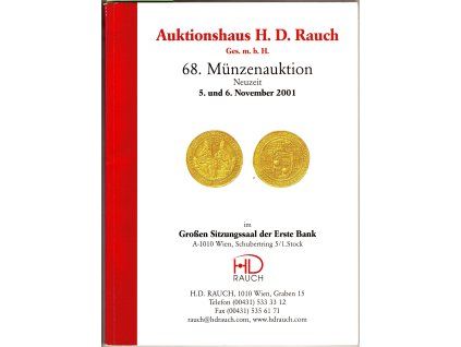 Aukční katalog firmy RAUCH, Wien, č. 68 / 5.-6.11.2001.
