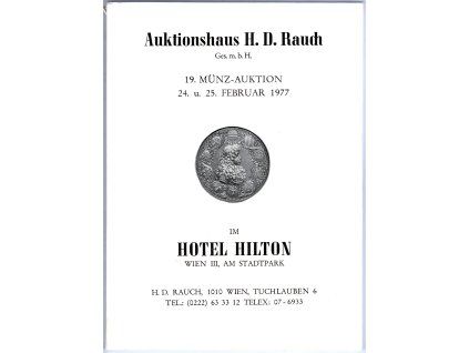 Aukční katalog firmy RAUCH, Wien, č. 19 / 24.-25. 2.1977.