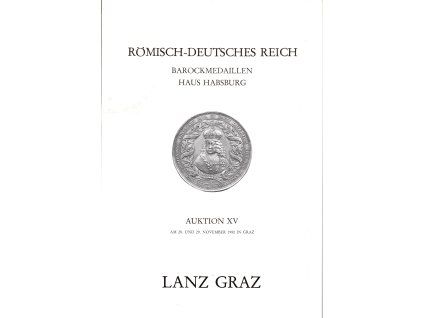 Aukční katalog firmy LANZ München, č. 15 / 28.-29.11.1980. Barockmedaillen, Haus Habsburk.