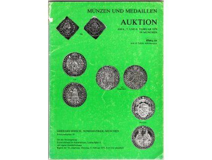 Aukční katalog firmy Hirsch. München, č. 114 / 6.-8. 2.1979..