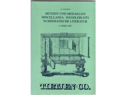 Aukční katalog firmy TIETJEN, Hamburg, č. 87 / 6. 3.2002.