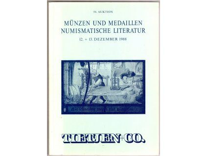 Aukční katalog firmy TIETJEN, Hamburg, č. 56 / 12-13.12.1988.