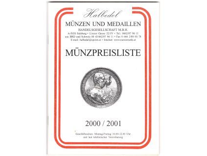 Nabídkový katalog firmy Halbedel, Salzburg. 2000/2001.