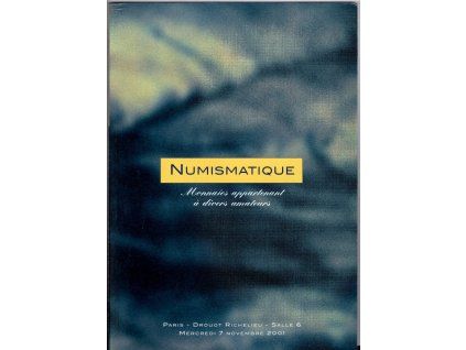 Aukční katalog firmy Jean VINCHON, Paris, 27.11.2001.