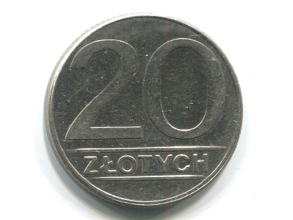 POLSKO. 20 złotych 1989.