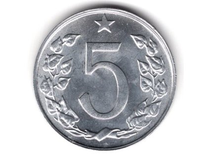 ČESKOSLOVENSKO. 5 haléřů 1967.