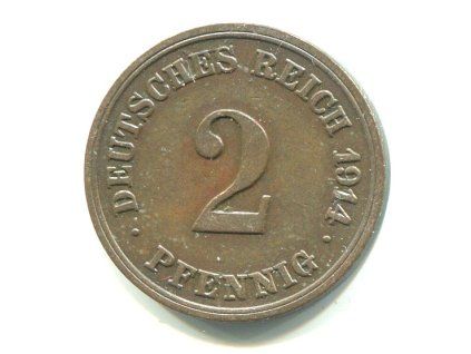NĚMECKO. 2 Pfennig 1914/E.