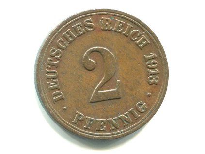 NĚMECKO. 2 Pfennig 1913/A.