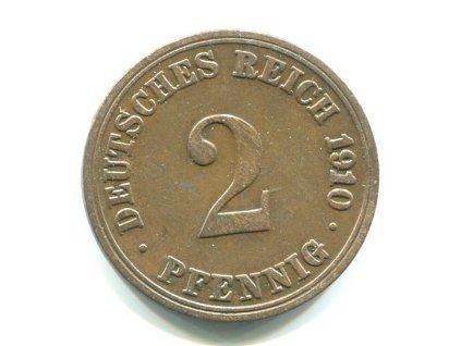 NĚMECKO. 2 Pfennig 1910/A.