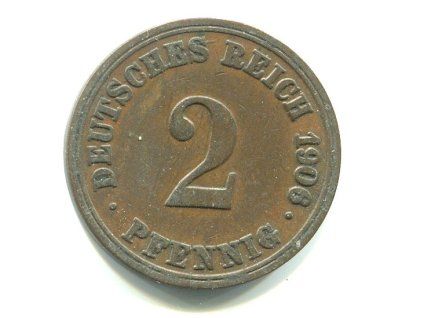NĚMECKO. 2 Pfennig 1906/A. KM-16