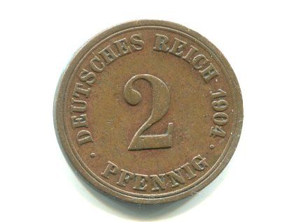 NĚMECKO. 2 Pfennig 1904/A.