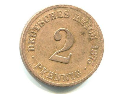 NĚMECKO. 2 Pfennig 1875/C.